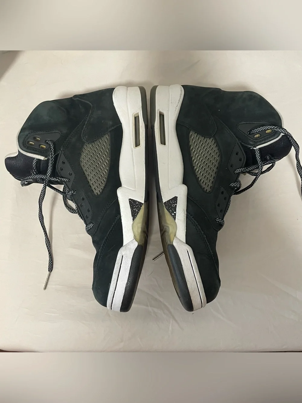 Men's Jordan 5 Oreo Black and White
